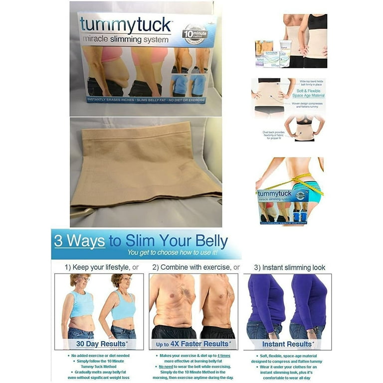 TUMMY TUCK Miracle Slimming System Belt Size 1 2 3 As on TV