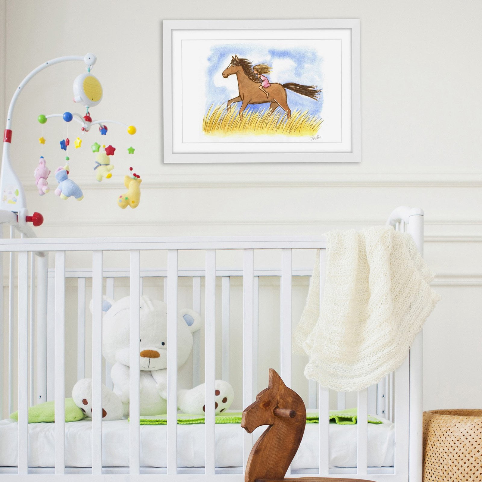 Marmont Hill - "Free as the Wind" by Phyllis Harris Framed Painting Art Print