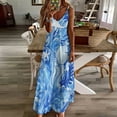 thumbnail image 3 of Beach Seashell Starfish Design Sleeveless Dress Woman Fashion Long Dresses Women's Summer Suit Dress 2025, 3 of 7