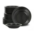 thumbnail image 3 of Stone Lain Orbit Modern Stoneware Dinnerware Set, Charcoal, 24-Piece, 3 of 6