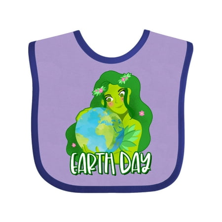

Inktastic Earth Day Mother Earth Illustration Gift Baby Boy or Baby Girl Bib