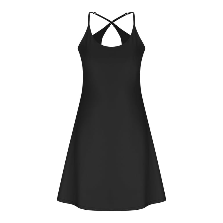 active backless dress The Ultimate Tummy Control Active Dress, Backless Dress Built in Shorts,  Made for Movement & Easy Bathroom Breaks