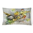 thumbnail image 1 of Carolines Treasures JMK1024PW1216 Spring Birds Canvas Fabric Decorative Pillow, 1 of 3