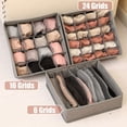 thumbnail image 3 of Organizador de calcetines, caja de almacenamiento de ropa interior, cajón de armario, corbatas, armario, separador de ropa, 3 of 4
