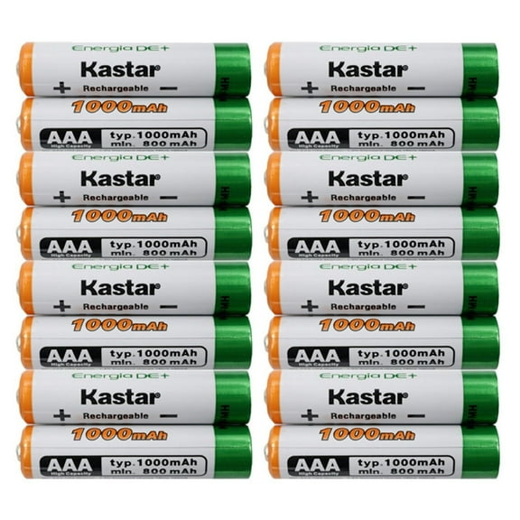Kastar 16 Pcs Battery Replacement for Midland X-Talker T71VP3 36-Channel Two-Way UHF Radio, T10X3M MULTI-COLOR PACK X-TALKER TWO-WAY RADIO, GXT1000VP4 GXT1030VP4 GXT1050VP4