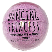 Onyx Bathhouse Dancing Princess Pomegranate, Musk, & Honey Bath Bomb, 4.9 Oz.