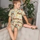 thumbnail image 4 of Fotbe Dachshund Dog And Flower Pijama Estampada de 2 Piezas para Niños – Ropa de Dormir de Manga Corta Cómoda para Niños y Niñas, Camiseta y Shorts de Algodón-Small, 4 of 6