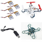 HobbyFlip BNF ONLY w/100mAh Batteries Charger and Extra Receiver/Frame Combo Compatible with Hubsan Nano Q4 H111