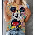 thumbnail image 3 of Linda camiseta estampada de Mickey Mouse para mujer, camisa de verano para hombre, blusas de moda para mujer 2024, blusas femeninas de dibujos animados de Minnie, ropa kawaii, 3 of 5