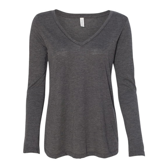 Bella   Canvas 8855 Ladies' Flowy Long-Sleeve V-Neck