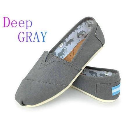 Womens Ladies Flat Slip On Espadrilles Pumps Canvas Denim Canvas Ladies Pumps Shoes Female Dress Shoes Pumps