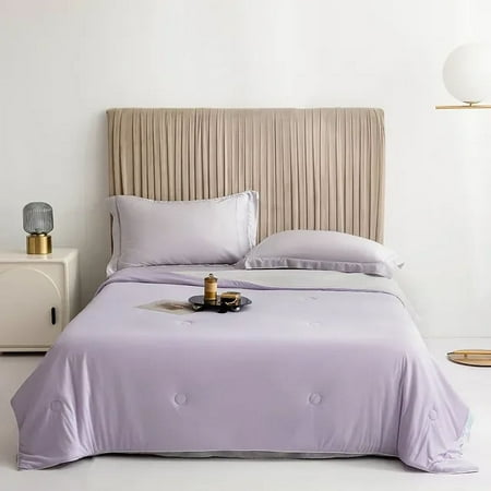 

JNZOUHA NEWKBO Cooling Blanket for Bed Silky Air Condition Comforter Lightweight Cooled Summer Quilt with Double Side Cold & Cooling Fabric
