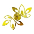 thumbnail image 2 of Reloj de pared con espejo acrílico, reloj artístico, adhesivo de espejo moderno para cafetería, apartamento. Oro, 2 of 9