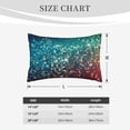 thumbnail image 4 of Lsque Colorful Rainbow Glitter Pattern Pillow Case – Soft & Cozy Throw Pillow Cover, Hypoallergenic Cushion Case for Sleeping Women with Envelope Closure-16"x24", 4 of 6