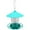 Green, variant on THHEIC Hanging Bird Feeder for Outdoors,Large Hopper Squirrel Proof Birdfeeder for Cedar,Blue Jay and Wild Birds,Easy to Feel Birdhouse & Bird Seed Feeder & Gazebo for Outside,Tree