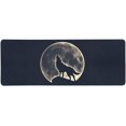 thumbnail image 1 of Alfombrilla de Ratón ABPHQTO Lobo Aullando con Luna Llena 30x80 cm, 1 of 3