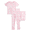 Pink Frost, variant on Toddler Girls Short Sleeve Top, Pants and Shorts Pajama Sleep Set, 3-Piece, Sizes 12M-5T