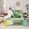 thumbnail image 4 of jejeloiu Cartoon Trash Car Full Size Comforter Sets,Striped Plaid Dots Bedding Comforter Set,Modern Abstract Geometric Bedding Sets For Adults,Luxury Bedroom Decor Reversible,3pcs, 4 of 8