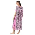 thumbnail image 3 of Layla Women’s Sleepwear 46” Knit Caftan, XS-5X, 3 of 6
