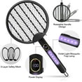 thumbnail image 1 of Fly Killer Mosquito Swatter Racket Wasp Rechargeable Bug Zapper Hands-Free Electronic Mosquito Killer Indoor Outdoor,1PCS(Black), 1 of 7
