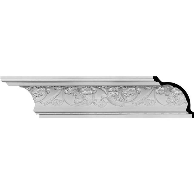 Ekena Millwork MLD07X09X11NA 7.75 x 9 x 11.75 x 96 in. Neuveau Crown Moulding