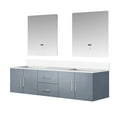 thumbnail image 3 of 72 In. W X 22 D Dark Grey Vanity With Marble Surface, 30 Led Mirrors, Cabinet Space Double Bath D, Marble, Stylish Bathroom Mirror, 3 of 3