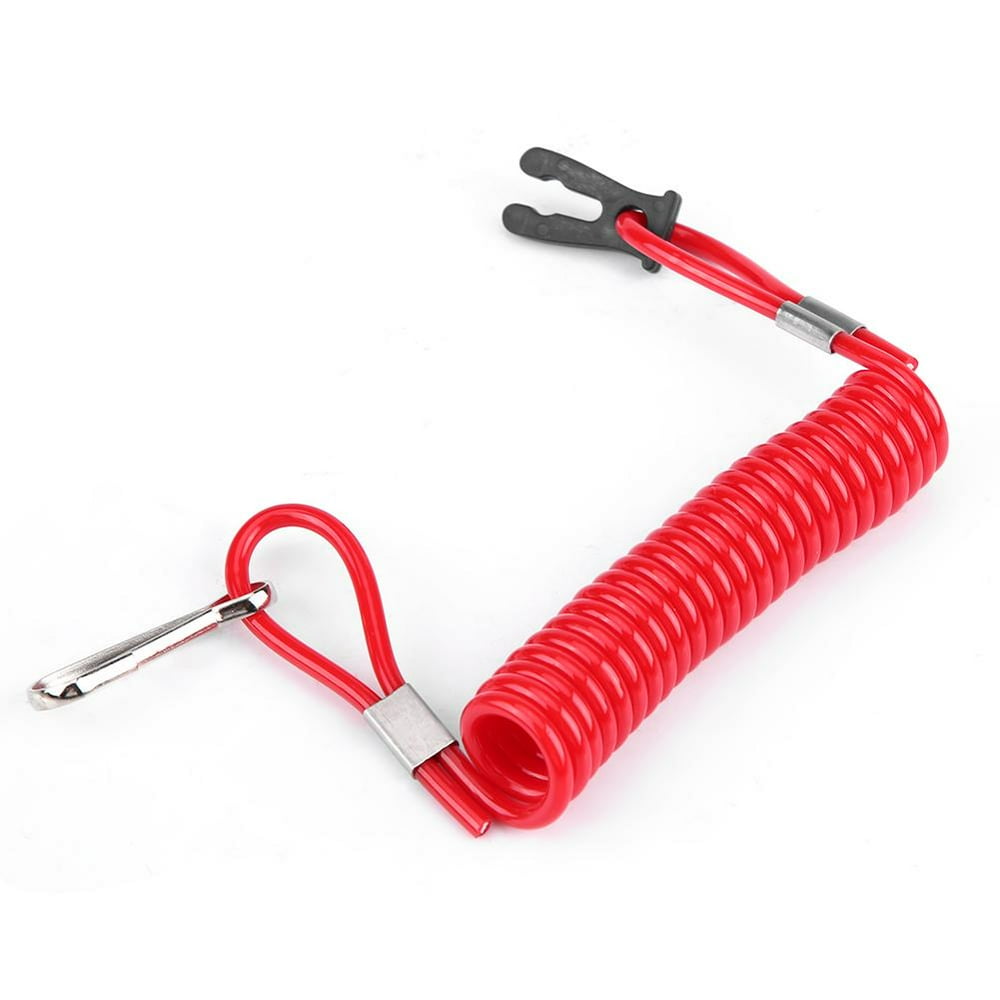 Tebru Kill Switch Lanyard, Outboard Engine Ignition Emergency Kill Stop