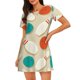 thumbnail image 1 of Easygdp Vintage Bowling Camisón de manga corta para mujer, informal, estampado, 1 of 6