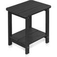 thumbnail image 1 of Table d'Appoint Extérieur Adirondack, Table de Bout Extérieure de 16,7 Pouces pour Patio, Piscine, Véranda, Mobilier de Patio Extérieur Résistant à Toutes les Intempéries Noir, 1 of 13