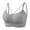 Gray, variant on Clean Criss-Cross Back Bras for Women Lace Spaghetti Straps Bralettes Seamless Front Closure Bralette Rib Stripe Full Coverage Shelf Bra Workout Yoga Underwear