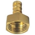 thumbnail image 2 of Brass Barb Female Thread Connector Tail Pipe Hose 3/4” Rain Barrel Accessory, 2 of 7