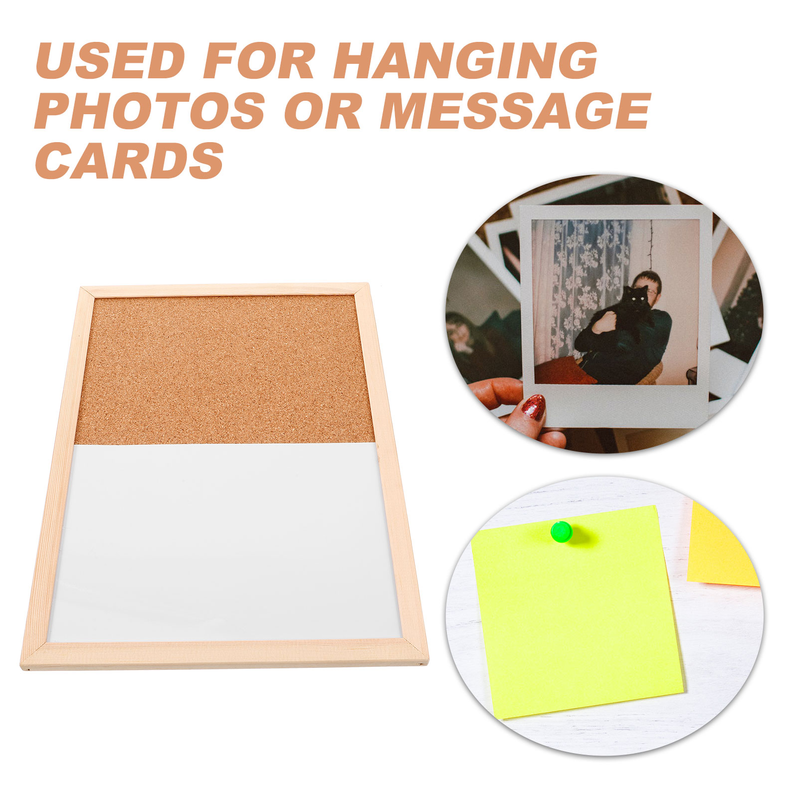 LEORX Cork Boards For Walls Iron 1Set 15.7X11.8X0.5In