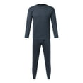thumbnail image 1 of Mens Spring Autumn And Winter Fashion Simple Solid Color Thick Thermal Underwear Set Leggings Bottoming Shirt Autumn Clothes Autumn Pants, 1 of 4