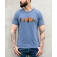 thumbnail image 4 of Trout Fishing Shirt for Men and Women Fish Sunset Tree Line Unisex Graphic T-Shirt Blue Jean Shirt Adult Large, 4 of 4