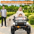thumbnail image 2 of GloryStar 24V 2-Seater Ride On Car for Kids, Electric Truck with Remote Control, 4×45W Motor, Switchable 4WD/2WD, LED Headlights, and Built-In Music Player, 2 of 7