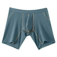 thumbnail image 3 of Xunlbb Men's Underwear Men's Ice Silk Underwear Solid Color Underwear Mid Waist Underwear Holiday Gifts for Men, 3 of 4