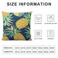 thumbnail image 5 of Fenyluxe  Pineapple Pillows Decorative Throw Pillow Cover Case Summer Beach Pineapple in Stripes Pillow Case Square Cushion Cover for Sofa Bedroom Blue Yellow Green 18x18in, 5 of 5