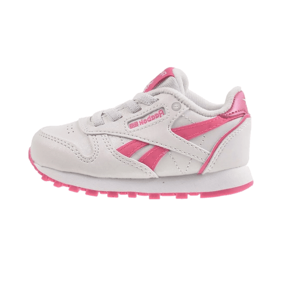 REEBOK PRE SCHOOL Classic Leather Step Flash TD "White/Pink" 100209580 from Stadium Goods