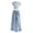 C3 Grey, variant on REDARER Girls Denim Set 2PC: Spliced Shirt & Wide Leg Pants, Casual Chic Outfit, Kids Sets Clothes, for Size 10-12 Years