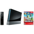 thumbnail image 1 of Wii Console Black - New Super Mario Bros Bundle (Refurbished), 1 of 5