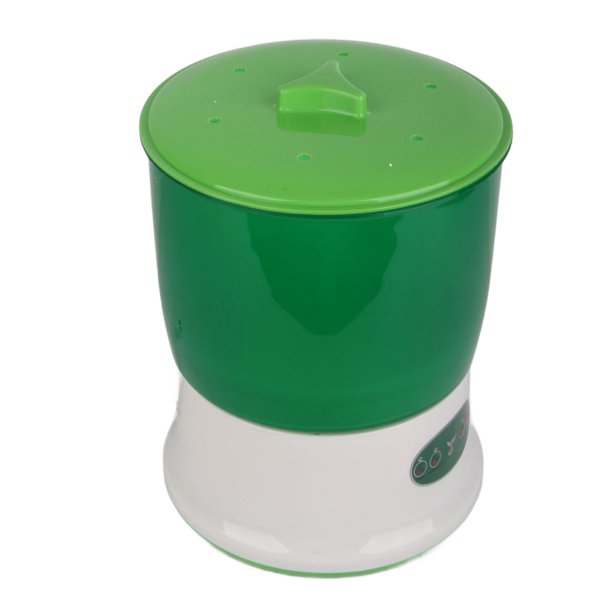 Mácina de Brotes de Soja Maceta de Plánntulas Verdes Sen Procesar para el Hogar Pulverizador de 360 Grados Kit Auticú Maceta de Brotes de Soja Moncina de