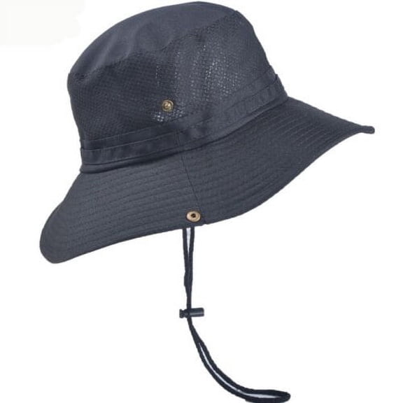 SikaFu Breathable Mesh Bucket Hat Men Women Wide Brim Sun Hat Flat Top Fisherman Cap Outdoor Summer Panama Hat Men Fishing Hat