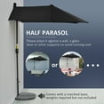 thumbnail image 4 of Outsunny 6.6 x 6ft Patio Umbrella with Double-Sided Canopy, Black, 4 of 10
