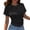 Black, variant on Women's T Shirts Ladies Lightweight Short Sleeve Tee Soft Blend Classic Crew Neck Relaxed Fit Beige L