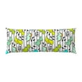 thumbnail image 2 of Disketp Funny Dinosaurs on Stripes Print Body Pillow Cover - Super Soft 20x54 Body Pillow Case,Long Side Hidden Zipper, 2 of 8