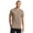 Sand Brown, variant on port & company men's big and tall essential pocket t-shirt