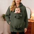 thumbnail image 6 of CAUYDY Womens Baby Pouch Hoodies with Pockets Oversized Hoodies Lightweight Baby Pouch Hooded Sweatshirt, 6 of 7