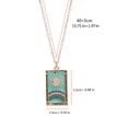 thumbnail image 3 of Aellinatey Rectangular Pendant Necklace Mystical Tarot Pendant Necklace for Tarot Lover, 3 of 21
