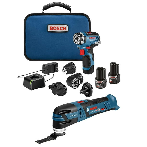 Kit combinado Bosch GXL12V-270B22 de 12 V como máximo con taladro/destornillador Chameleon