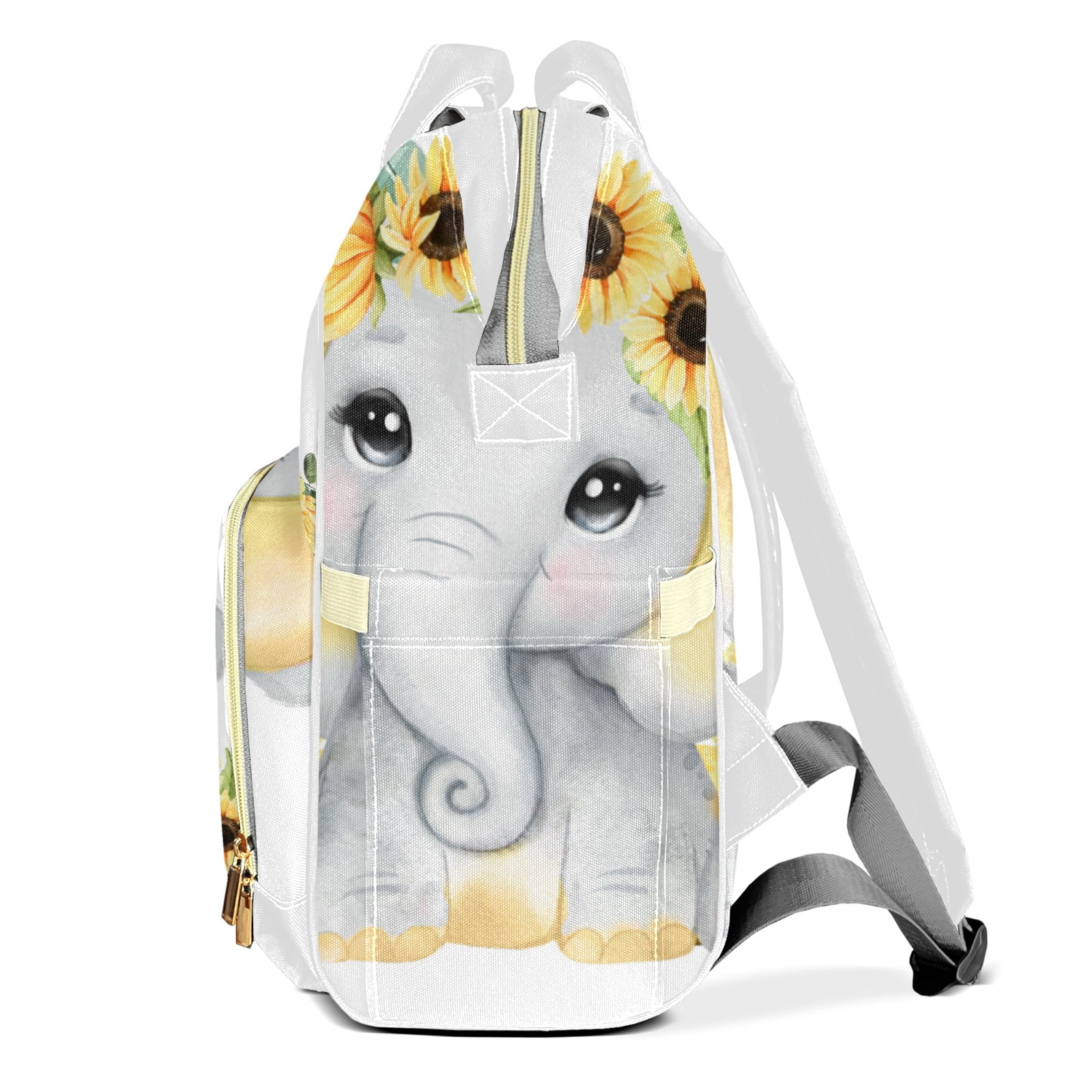 Elephant Diaper Backpack – Large Capacity, Insulated Baby Bottle Pocket, Multifunctional Mommy Bag for Boys & Girls